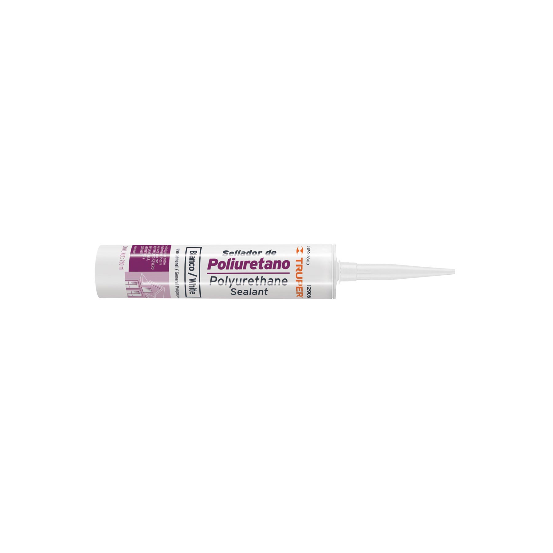 SILICON CARTUCHO POLIURETANO TRUPER BLANCO 12906