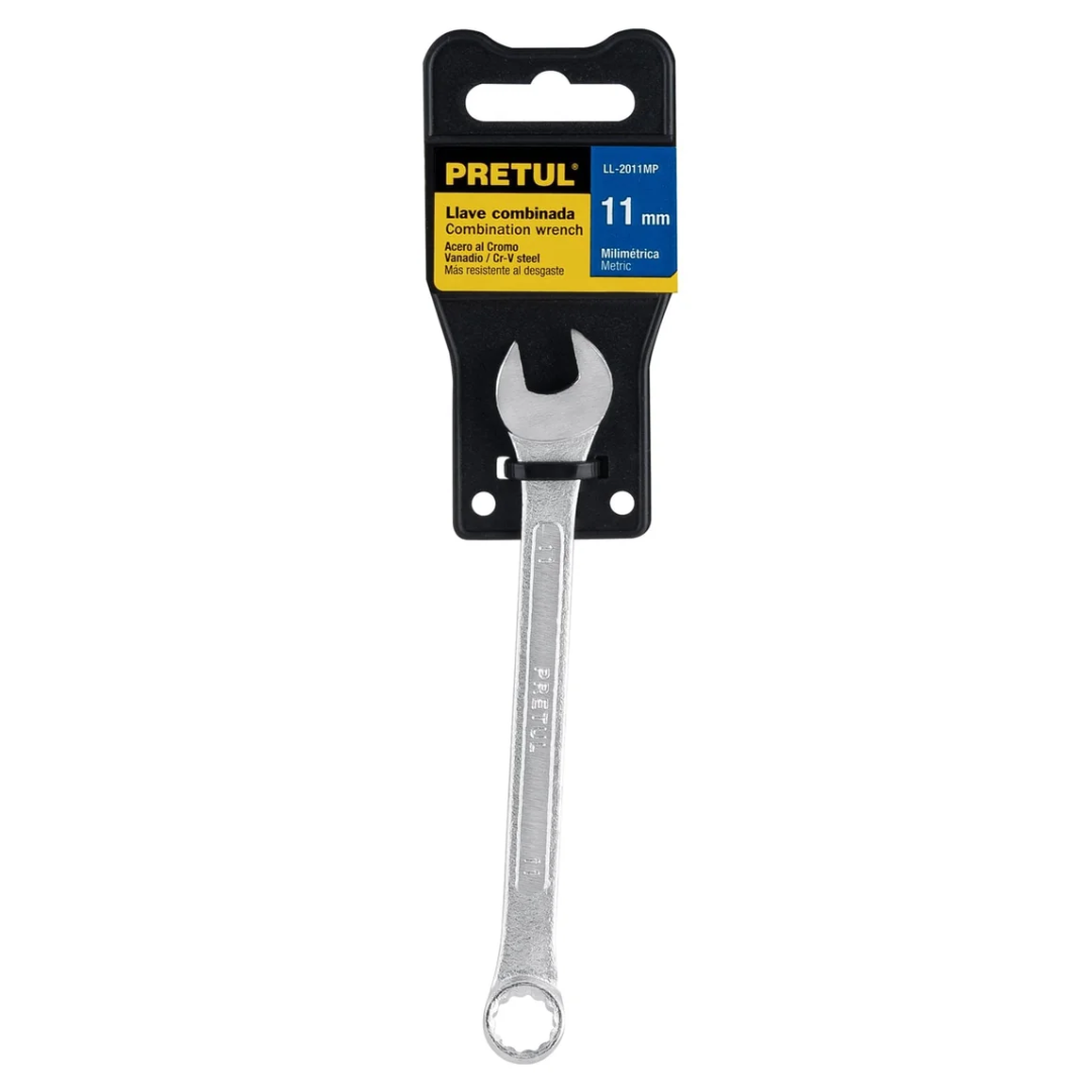 LLAVE MIXTA MM 11MM CROMO VANADIUM PRETUL (21905)