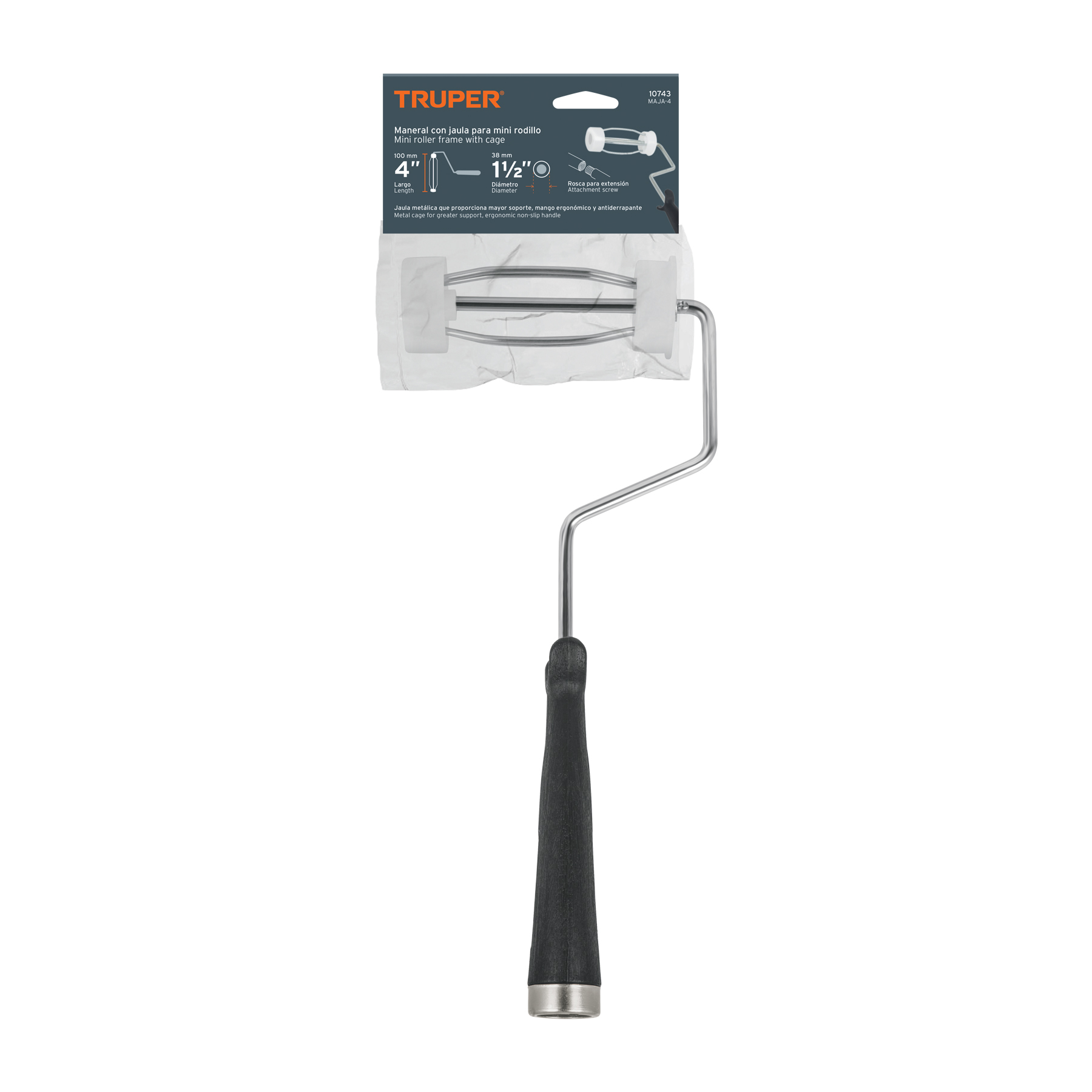 MANERAL P/MINI RODILLO ( SIN FELPA ) TRUPER 10743