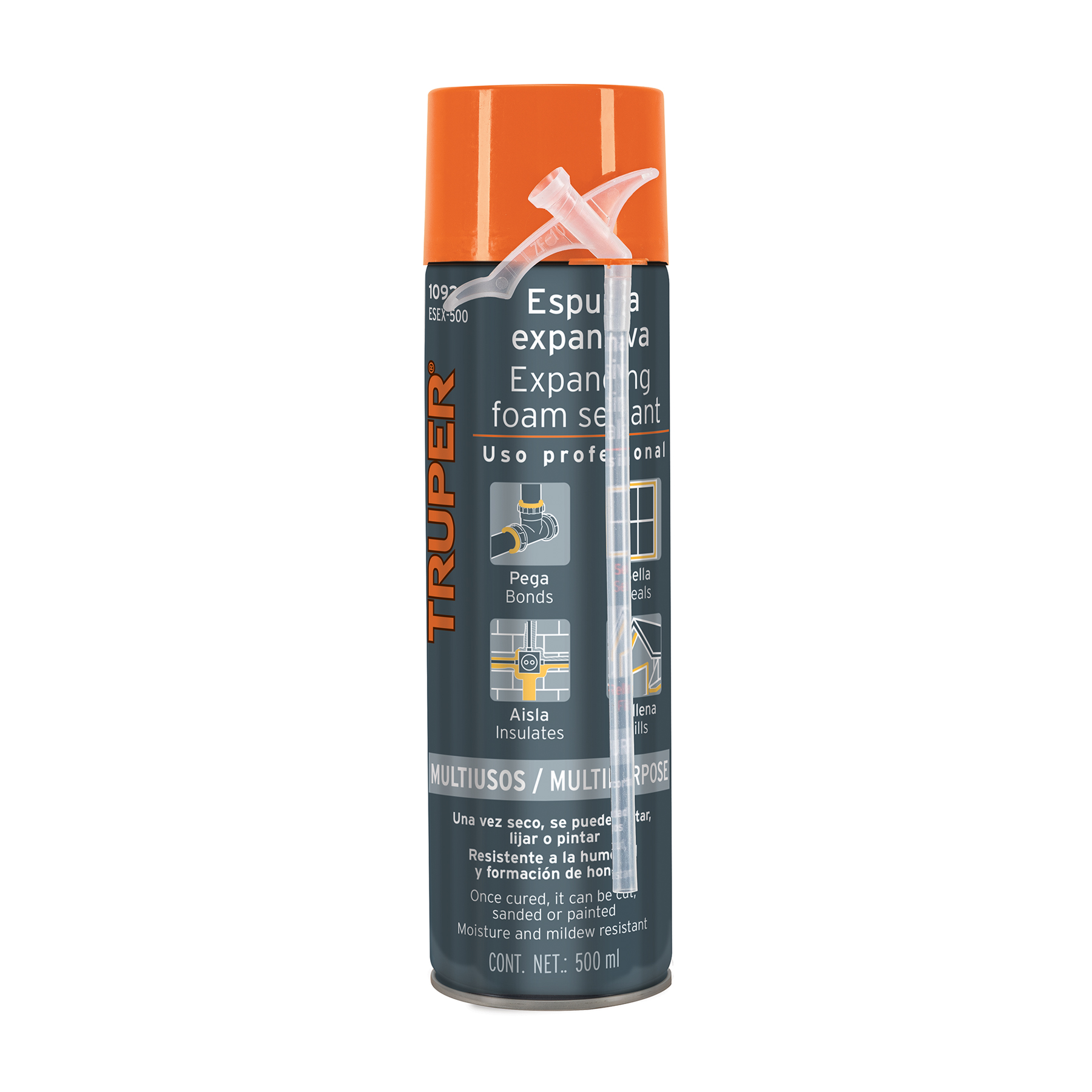 AISLANTE ESPUMA 500ML ( TRUPER 10920 ) ( ABRO PU500 )