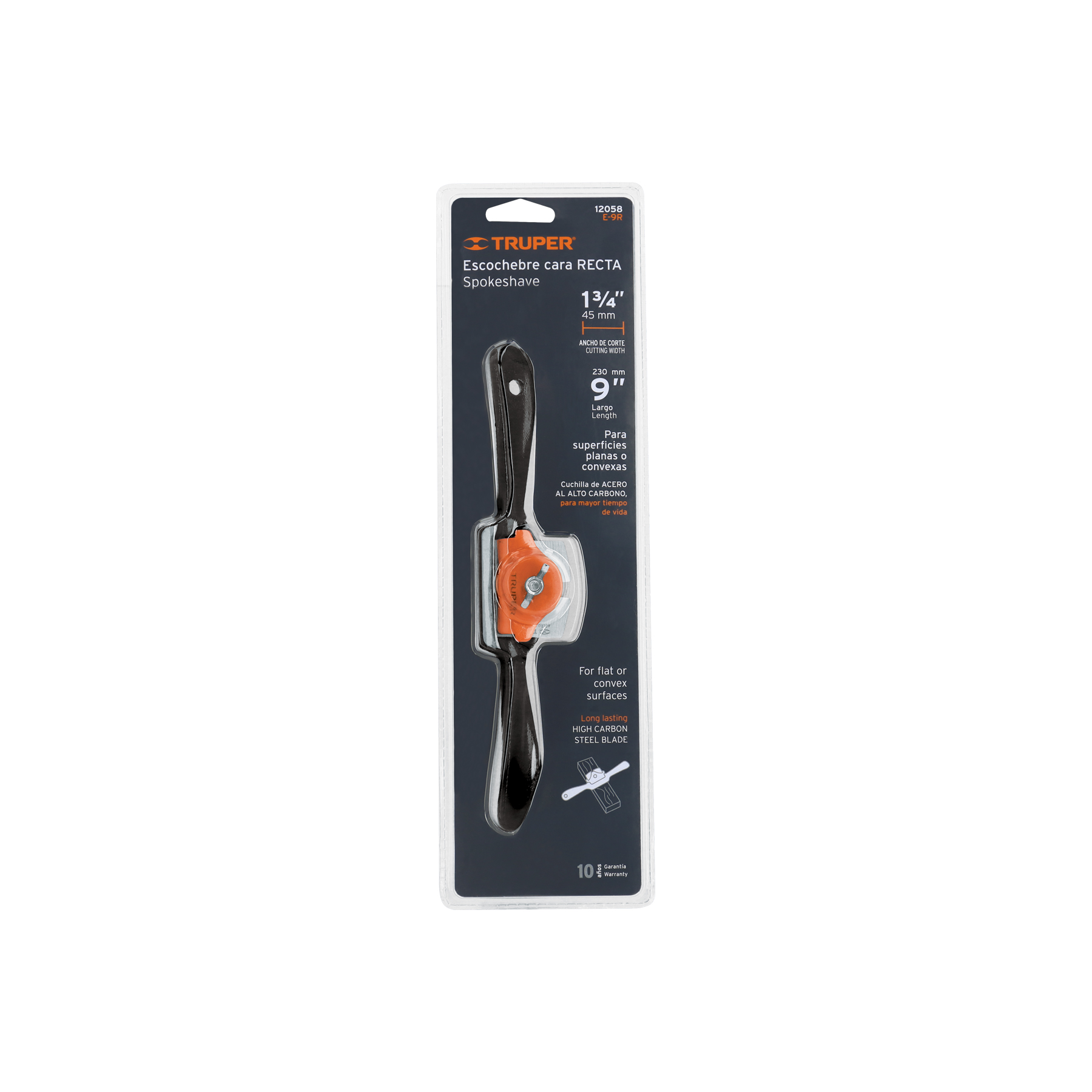 CEPILLO P/CARPINTERO DE CACHO PLANO ( TRUPER 12058 )