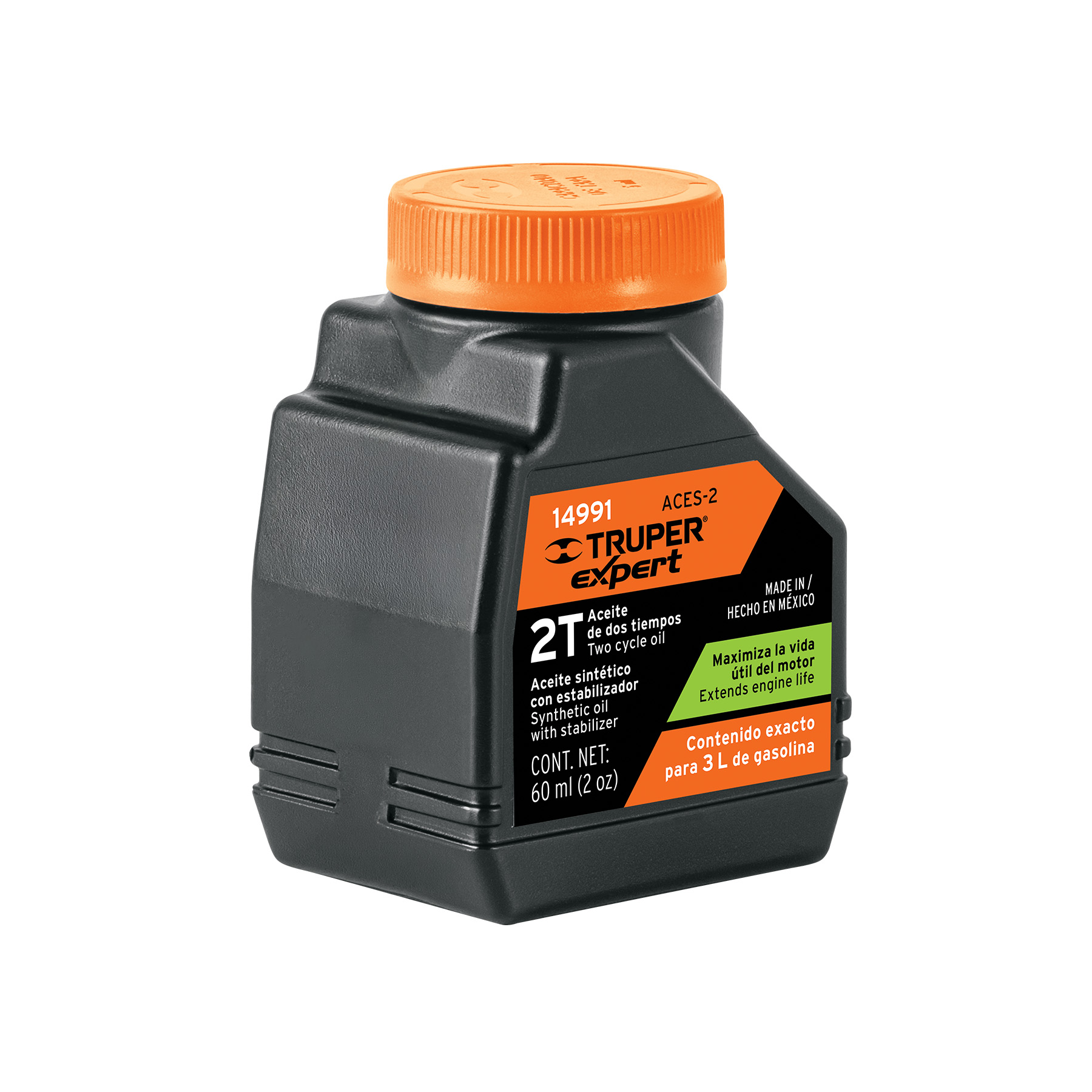 ACEITE DE MEZCLA P/MOTOR 2T TRUPER 14991 (2 ONZ = 60 ML )